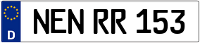 Trailer License Plate